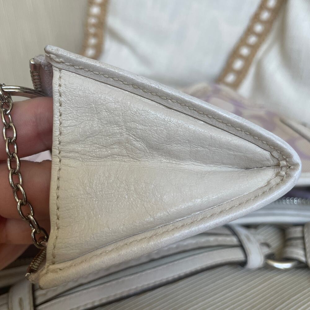 Extremely Rare Y2K Coach Mini Soho 6266 Lilac Signature Hobo + Coin Purse Set - Picture 12 of 12
